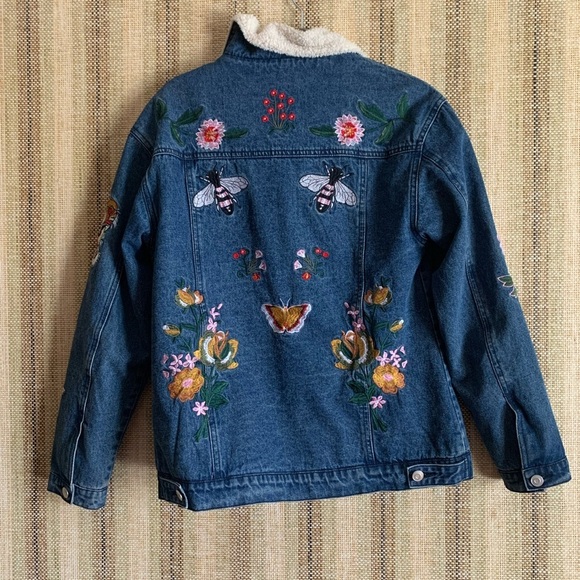 Belle Vere Women Jacket Coat Denim Size XS Nature Fleece Fashion Casual - Picture 4 of 6